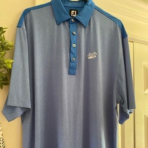 Men’s FootJoy golf shirt~Sz XL~short sleeve~blue